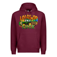 Burgundy Loads of luck with tractor St. Patricks Day Premium Hoodie - FaDigitalArtStudio