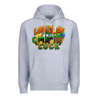 Heather Grey Loads of luck with tractor St. Patricks Day Premium Hoodie - FaDigitalArtStudio