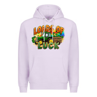 Lilac Loads of luck with tractor St. Patricks Day Premium Hoodie - FaDigitalArtStudio
