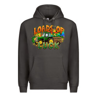 Smoke Loads of luck with tractor St. Patricks Day Premium Hoodie - FaDigitalArtStudio