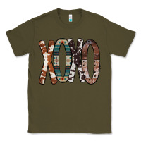 Army Green Xoxo Leopard Heart Classic Tee - Bettercallsaul