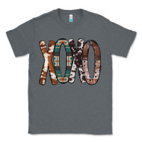 Charcoal Heather Xoxo Leopard Heart Classic Tee - Bettercallsaul
