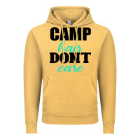 Vintage Mustard Camp Hair Don't Care Black Vintage Hoodie - Bettercallsaul
