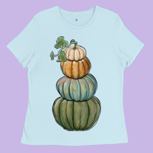 Pumpkins Ladies Tee Designed By Ranaportraitstore