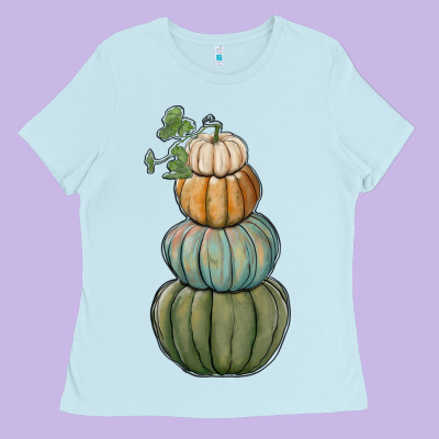 Pumpkins Ladies Tee Designed By Ranaportraitstore