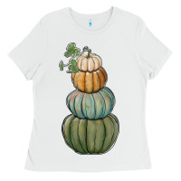 White pumpkins Ladies Tee - RanaPortraitStore