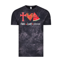 Cloud Black Faith Love Watermelon Vintage Tee - Bettercallsaul