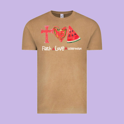 Faith Love Watermelon Vintage Tee Designed By Bettercallsaul