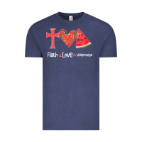 Vintage Denim Faith Love Watermelon Vintage Tee - Bettercallsaul