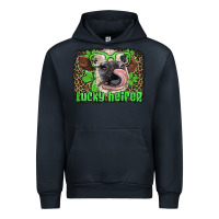 Navy lucky heifer with glasses st patricks Urban Hoodie - Artiststas