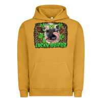 Pigment Peanut Butter lucky heifer with glasses st patricks Urban Hoodie - Artiststas
