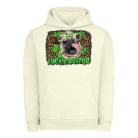 Pigment Pistachio lucky heifer with glasses st patricks Urban Hoodie - Artiststas