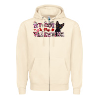 Sandshell my cat is my valentine Zipper Hoodie - FaDigitalArtStudio