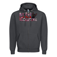 Smoke my cat is my valentine Zipper Hoodie - FaDigitalArtStudio