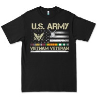Black Vietnam Veteran Shirt US Army Veteran Day Women Me Premium Tee - tuanDangUi