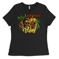 Black black history vibes Ladies Tee - NancyCooperArtShop