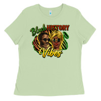 Matcha black history vibes Ladies Tee - NancyCooperArtShop