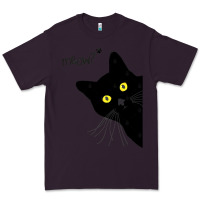 Plum black cat day halloween black cat meow Premium Tee - tuanDangUi