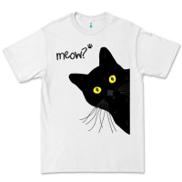 White black cat day halloween black cat meow Premium Tee - tuanDangUi