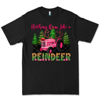 Black nothing runs like a reindeer Premium Tee - MaliasSmallBusiness
