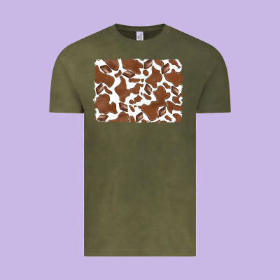 Distressed Chocolate Milkshake Cowhide Vintage Tee Designed By Ranaportraitstore