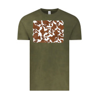 Vintage Olive distressed chocolate milkshake cowhide Vintage Tee - RanaPortraitStore