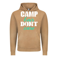 Vintage Camel Camp Hair Don't Care Black Vintage Hoodie - Bettercallsaul