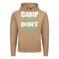 Vintage Coffee Camp Hair Don't Care Black Vintage Hoodie - Bettercallsaul
