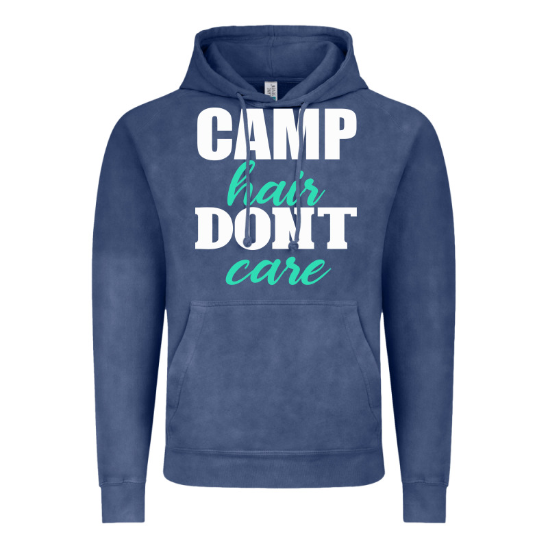 Camp Hair Don't Care Black Vintage Hoodie by Bettercallsaul | Teevron