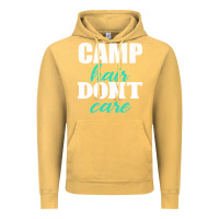Vintage Mustard Camp Hair Don't Care Black Vintage Hoodie - Bettercallsaul