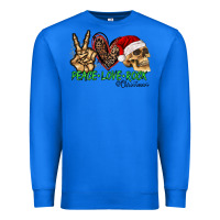 True Royal Peace Love Rock Christmas Premium Sweatshirt - CowhideDigitalArt