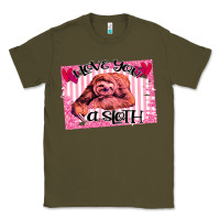 Army Green Valentine Sloth Classic Tee - Bettercallsaul