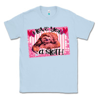 Dusty Blue Valentine Sloth Classic Tee - Bettercallsaul