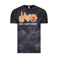 Cloud Black Peace Love Golden Vintage Tee - Bettercallsaul