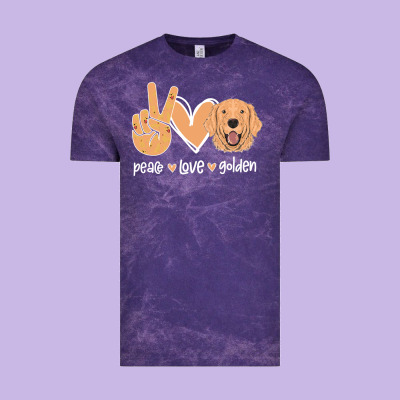 Peace Love Golden Vintage Tee Designed By Bettercallsaul