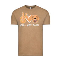 Vintage Coffee Peace Love Golden Vintage Tee - Bettercallsaul