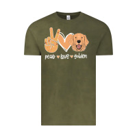 Vintage Olive Peace Love Golden Vintage Tee - Bettercallsaul