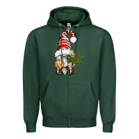 Christmas Gnome With Cookie Zipper Hoodie | Teevron