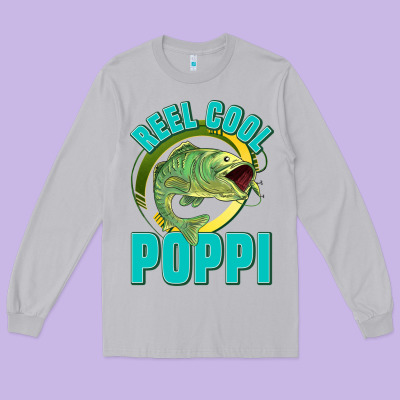 Reel Cool Poppi Long Sleeve Tee Designed By Jasminsmagicworld