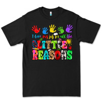 Black I love my job for all the little reasons Premium Tee - MaliasSmallBusiness