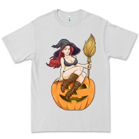 Dove Grey sexy witch halloween costume blackcraft pumpkin wi Premium Tee - tuanDangUi