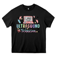 Black ultrasound technician Heavy Core Tee - MaliasSmallBusiness