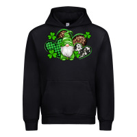 Black st patricks day gnome with western hearts Urban Hoodie - Artiststas