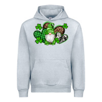 Heather Grey st patricks day gnome with western hearts Urban Hoodie - Artiststas