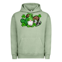 Pigment Oil Green st patricks day gnome with western hearts Urban Hoodie - Artiststas