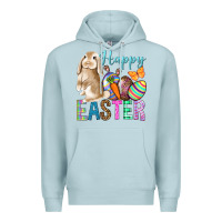 Blue Mist Easter Day With Truck Premium Hoodie - BundleAndBundleShop