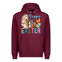 Burgundy Easter Day With Truck Premium Hoodie - BundleAndBundleShop