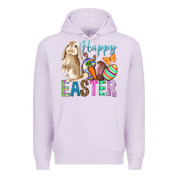 Lilac Easter Day With Truck Premium Hoodie - BundleAndBundleShop