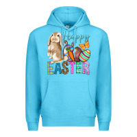 Ocean Blue Easter Day With Truck Premium Hoodie - BundleAndBundleShop