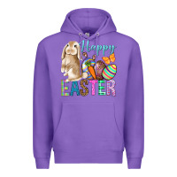 Purple Easter Day With Truck Premium Hoodie - BundleAndBundleShop